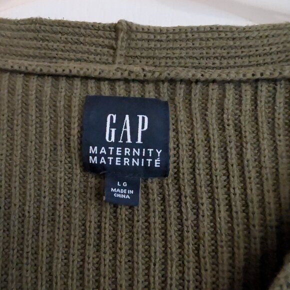Gap Maternity Green Knit Sweater - Picture 2 of 3